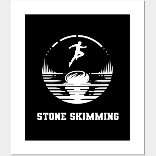 Stone Skipping Skimming Posters and Art